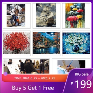 【40x50cm】DIY Oil Painting By Numbers On Canvas Wall Art for Home Unframe (1)