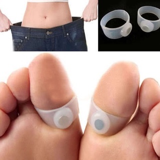 ✿1 Pair Slimming Silicone Foot Massage Magnetic Toe Ring Fat Weight Loss Health