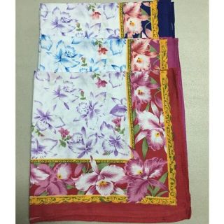 12pcs. LADIES Handkerchief FLOWER design/assorted color