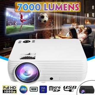 ❁❐【HOT】 X5 LCD Projector Home Cinema Theater Movie LED Projector HD Support 1080P 7000 Lumens