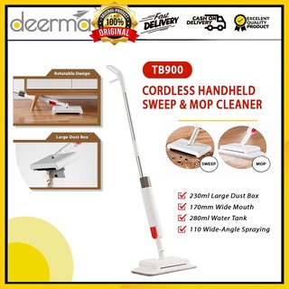 Deerma TB900 Cordless Sweep & Mop Cleaner 2 In 1 Water Spraying Mop Floor Cleaner Rotatable (1)