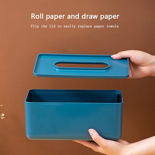 Plastic Tissue Box Paper Towel Tissue Case Organizer Home Table Decor Household Supplies (4)