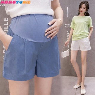 Summer Cotton Maternity Belly Short Pants Pregnant Women Shorts Pregnancy Short Trousers Adjustable
