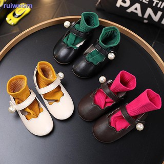 2021 spring and autumn new girls leather shoes baby foreign style children s single shoes soft sole children s shoes little girls princess shoes