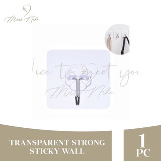 Transparent Strong Sticky Wall Hanging Nail-free Hook Kitchen Bathroom