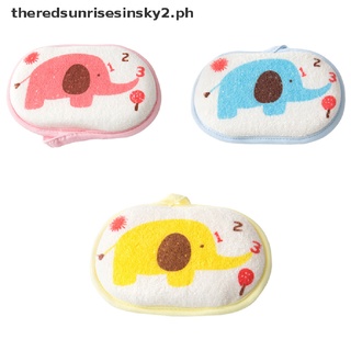 【theredsunrisesinsky2.ph】 1PC cute cartoon baby bath brush soft bath sponge baby shower accessories .