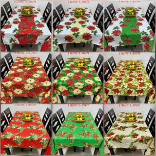 WASHABLE TABLE CLOTH CHRISTMAS DESIGN 4,6,8,10 SEATERS