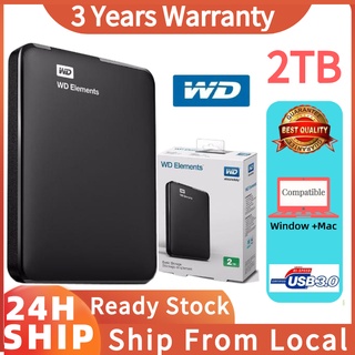 Western Digital 2.5" 2TB/1TB Hard Drive USB3.0 External Hard Drive WD HDD portable Externalhard disk
