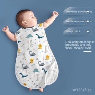 Spot Hot Baby Sleeping Bag Cotton Gauze Sleeveless Vest Children's Anti-Kick Quilt Baby Baby Summer
