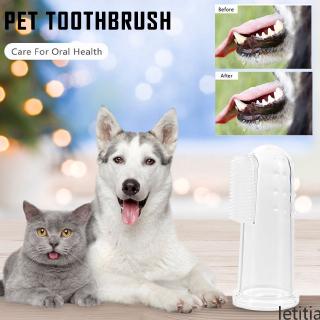 1 ultra soft finger brush pet toothbrush plush dog plus bad breath care tartar dog cat cleaning supplies letitia