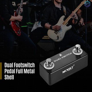 ♪♪J&F❤ MOSKY DUAL SWITCH Dual Footswitch Foot Switch Pedal Full Metal Shell