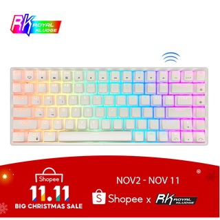 Royal Kludge RK84 RGB Hot-Swappable RK Switch Wireless Bluetooth/2.4Ghz 80% Mechanical Gaming Keyboard