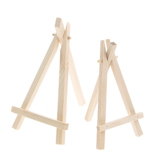 【Ready Stock】☽☁○❤❤ 10Pcs Mini Wooden Easel Display Painting Stand Card Canvas Holder Wedding