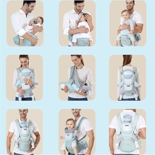 Baby Carrier Infant Comfortable Breathable Multifunctional Sling Backpack Hip Seat Carrier (7)