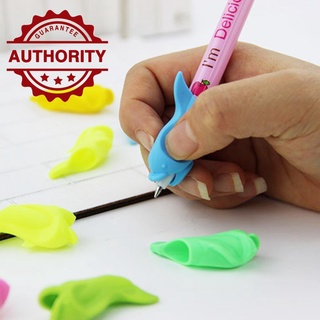 Random Color Silicone Small Fish Pen Holder For Children Writing Pen Studen B4X7