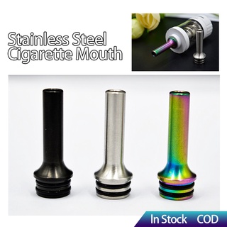 510 Stainless Steel Rainbow Black Silver Cigarette Mouthpiece Drip Tip Long 1 Pcs Color New Style (1)