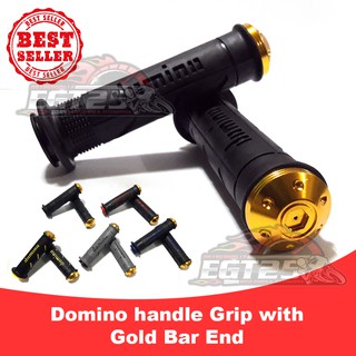 Domino Handle Grip with Gold Bar End (1)