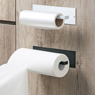 Kitchen Self adhesive Accessories Under Cabinet Paper Roll Rack Towel Holder Tissue Hanger Storage (2)