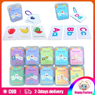 ⭐Baby Learning Flashcards ⭐English Word Cards Fruits Numbers Alphabets ABC Animals Alphabet Colors