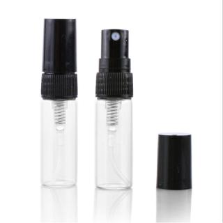 5Pcs Clear Glass Spray Bottle,Glass Black Fine Bottle,Perfume Bottle,Empty Bottle Set,2ml 3ml 5ml 10ml Spray Bottle,for Essential Oil Aromatherapy Perfume