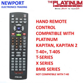 Platinum Hand Remote Control PTRC-300 Compatible with Platinum T-40+ Kapitan, T, X , BMB Series
