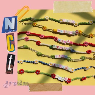 Nct dream inspired kpop beads bracelet (mark, renjun, jeno, haechan, lele, jisung)