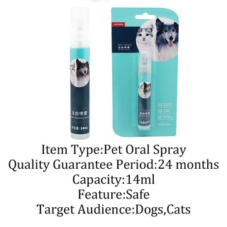 Oral Care¤◘Pet Mouth Freshener Antibacterial Oral Spray Fresh Cleaner Breath Dog Cat Healthy Dental