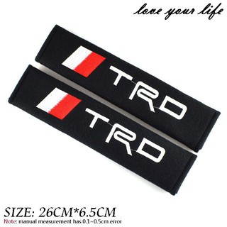 2pcs/set Seat belt Shoulder Pads covers for toyota TRD