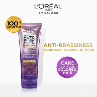 L’Oreal Paris Ever Pure Brass Toning Purple Conditioner [For Bleached and Colored Hair] - 200mL RtVR