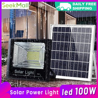 100W LED Solar Lights Outdoor Flood Light Solar Lamp Solar Street Light With Solar Panel and Remote