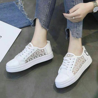 flat shoes【7】COD!Summer lace mesh top breathable women's shoes soft sole leisure shoes