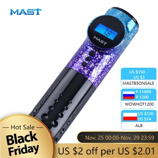 Mast Wireless Battery Pen Machine Rotary Tattoo Pen LED Display Permanent Make Up Machine for Tattoo