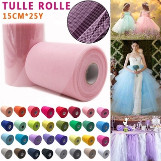 DIY 25Yards Tulle Roll Spool Tutu Dress Fabric For Gift Wrap Wedding Decoration Craft