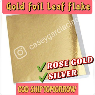 [COD FAST SHIP] Gold leaf flake foil for resin slime crafts art silver rose gold jewelry accessories