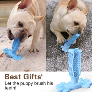 Rubber Dog Chew Toys Dog Toothbrush Teeth Cleaning Kong Dog Toy Pet Toothbrushes Brushing Stick Pet