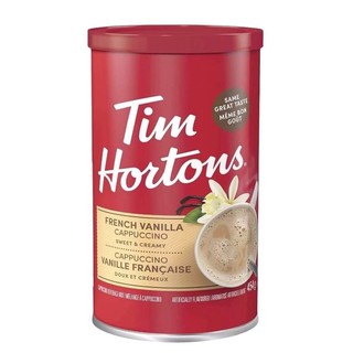 Tim Hortons French Vanilla Cappuccino Beverage Mix, 454g Can