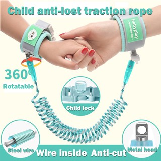 【Upgrade】Children's Lost Safety Belt Children's Traction Rope Reflective 2M
