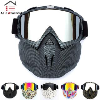 Retro Outdoor Cycling Mask Goggles Motocross Ski Snowboard Snowmobile Face Mask Shield Glasses