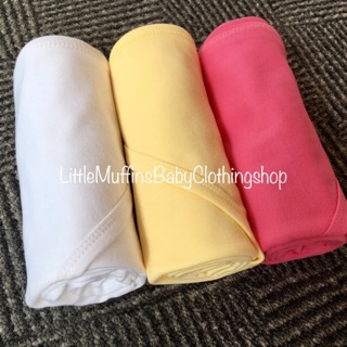 Cotton/Terry Cloth Newborn Receiving Blankets/Towels (Baby Wrap/Swaddle) Little Muffins Basics