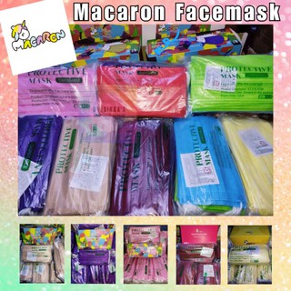 MACARON Facemask 50pcs/box (scannable QR CODE) AVAIL IN OTHER COLOR