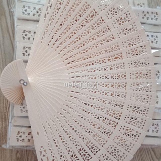 Wooden fan hand plain for souvenirs and giveaways