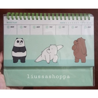 Weekly Planner Miniso - We Bare Bears Weekly Planner