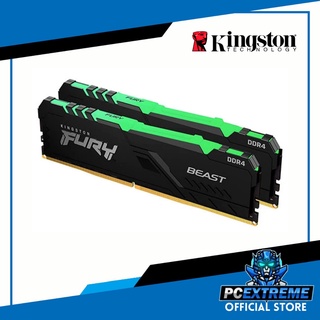KINGSTON FURY BEAST RGB 16GB 2X8GB DDR4 3200MHZ CL16 (KF432C16BBAK2/16)