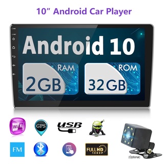 (2GB+32GB) 2 DIN 10 Inch Car Radio Android 10.1 Multimedia Video Player GPS Navigation Car Stereo Wi