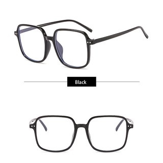 Ins Trendy Eyeglasses Women Men Oversized Square Glasses Frame Anti Blue Ray Computer Glasses (6)