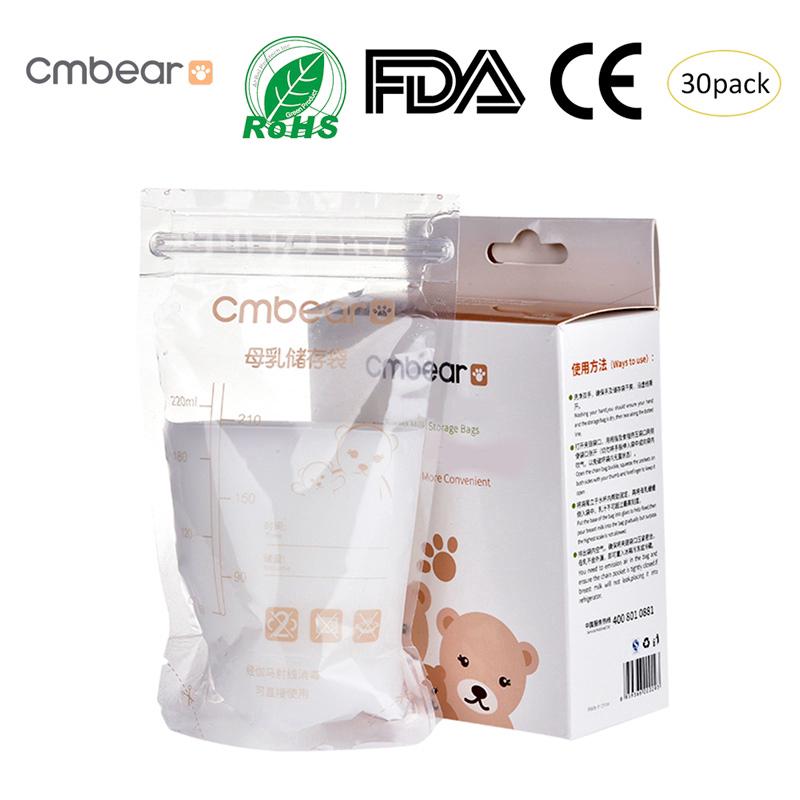 Cmbear Breast Milk Storage Bag 30pcs/bag 220ml