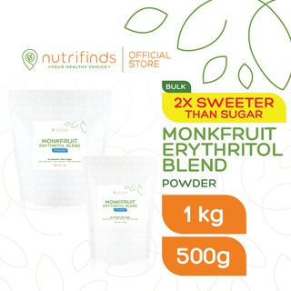 Monk Fruit Erythritol Blend -POWDER-2X SWEETNESS!-BULK