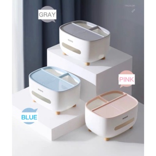 ECOCO Tissue Organizer Box Living Room Simple Multifunctional Creative Cute Remote Control Storage (4)