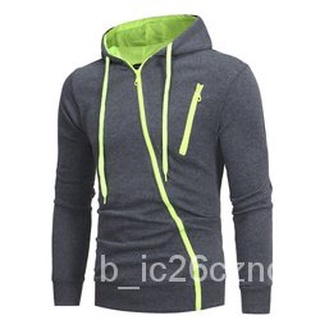 High-quality Men's Personality Hooded Sweatshirt Sports Pullover XL Hooded Jacket Zipper Coat CRrl1 (1)