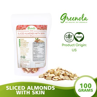 Greenola Sliced Almonds with Skin 100g